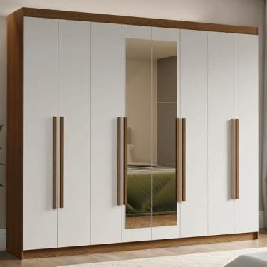 Imagem de Guarda-roupa Casal 8 Portas Batentes com Espelho Venus Madesa R