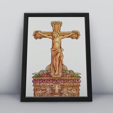 Imagem de Quadros TAC Religião Cristã 042 - 20x30cm - MDF - Colorido