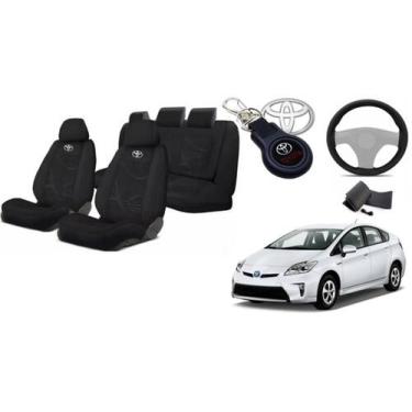 Imagem de Kit Estofado Personalizado Prius 2010-21 + Volante + Chaveiro - Iron T