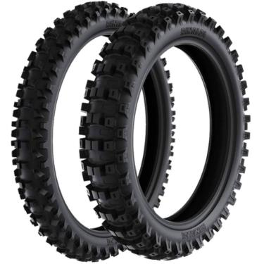 Imagem de Par Pneu Yz 250F Cross Trilha 100/90-19 + 80/100-21 Rs47 Rinaldi