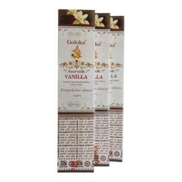 Imagem de Incenso Goloka Ayurvedic Massala Vanilla Baunilha 3un.15g