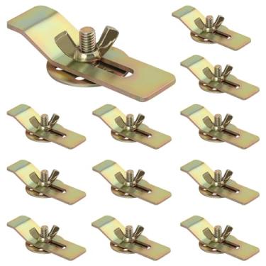 Imagem de AOKLIT Kit de clipes de pia premium de 30 peças, suportes de pia de montagem inferior, clipes de pia de montagem subterrânea resistentes para banheiro, cozinha, suportes de pia de bancada