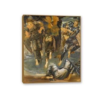 Imagem de SDYJ6GSW Edward Burne Jones Arte de parede The Death of Medusa Pôster Famosas Pinturas Reprodução Romantismo Pictures Decoração de parede Edward Burne Jones Decoração de casa 70 x 60 cm (28 x 24 pol