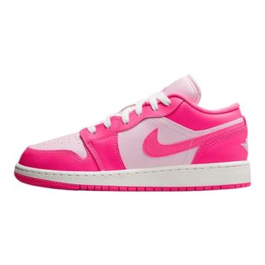 Imagem de Tênis infantil Air Jordan 1 Low (553560-661, espuma rosa/branco / rosa hiper), Espuma Rosa/Branco Summit/Rosa Hyper, 4.5 Big Kid