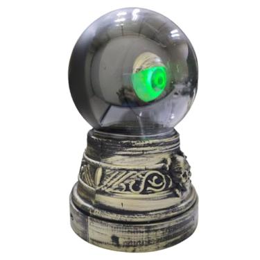 Imagem de Bola Cristal Olho Magico Hallowen Acende Movimenta Som Campainha Dia Das Bruxas Festa Susto Terror Assombraçao