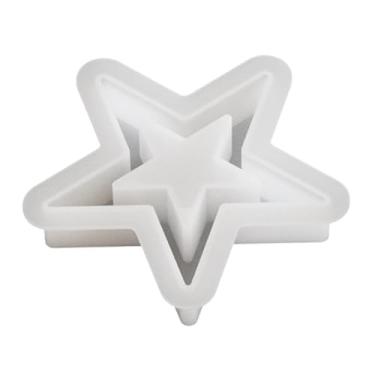 Imagem de CarpNettore Enfeite de Decoração de Bolo em Forma de Estrela, Ferramenta Versátil E Reutilizável para Fazer Velas, Molde para Pingente de Cupcake, Decoração de Ca, M