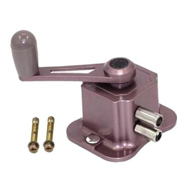 Imagem de ＫＬＫＣＭＳ Cabideiro com manivela, agitador manual, resistente, fácil de instalar, peças de reposição versáteis, acessório para cabide de roupas para lavanderia, Vermelho