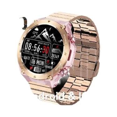 Imagem de Relógio Inteligente Militar Masculino Com GPS, Tela AMOLED HD De 1.43 