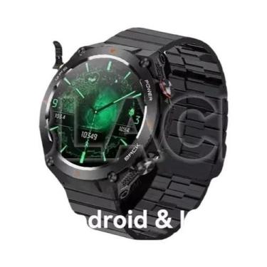 Imagem de Relógio Inteligente Militar Masculino Com GPS, Chamada Bluetooth, 500m