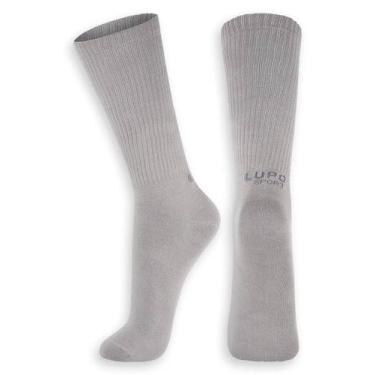 Imagem de Meia Esportiva Cano Longo Lupo 3292-010, Cinza, 45-48