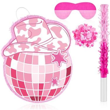 Imagem de Chapéu de cowboy Piñata Lewtemi, festa temática ocidental, bola de dis