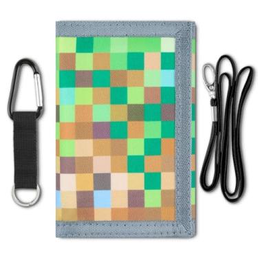 Imagem de Carteira infantil para meninos com cordão, carteira para meninos para crianças de 4 a 5 a 6 a 7 a 8 a 9 a 10 a 12 anos, carteiras para jovens com alça, carteiras infantis de gola tripla para presente