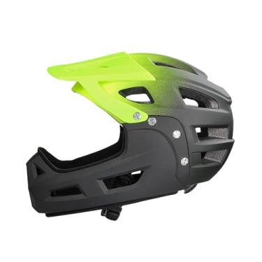 Imagem de Dynwave Capacete de bicicleta adulto respirável capacete de ciclismo para andar de bicicleta deslocamento patinação ajustável bmx skate com aba de chapéu de, Preto Amarelo