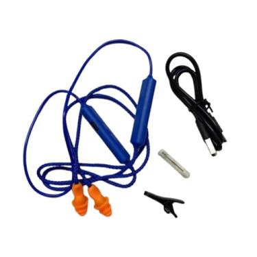 Imagem de Generic Protetores auriculares Fones de ouvido intra-auriculares Fones de ouvido universais com bloqueio de som USB tipo C de para computador, treino e, Azul