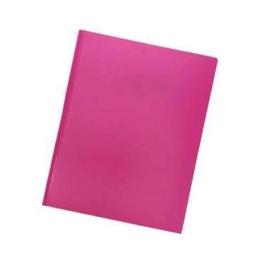 Imagem de Pasta A4 Catálogo Clear Book 30 Sacos Transparentes Polipropileno Pasta Com Divisoria Cardápio Portfolio Escolar(Rosa Escuro)