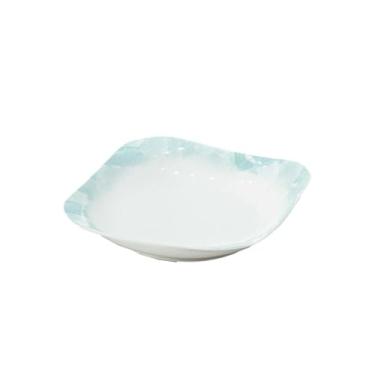 Imagem de Conjunto de louça de cerâmica gradiente de cor sob o esmalte conjunto de pratos domésticos de alta temperatura - prato desejoso de 20 cm