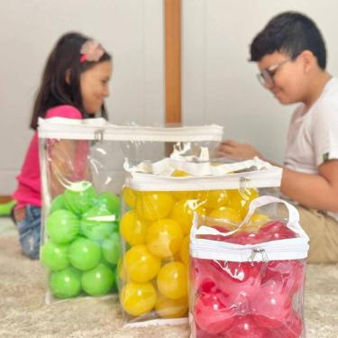 Imagem de Caixa Organizadora Dobravel Para Pelucias Tam G Cor Branco