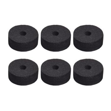 Imagem de RiToEasysports 23 Peças de Acessórios de Substituição de Pratos Conjunto de Peças de Bateria Com Feltros e Mangas para Manutenção de Kit de Bateria, para Amantes de Música, FeltPlasticMetalBlack