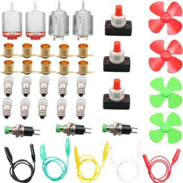 Imagem de Kit científico de circuito elétrico para crianças com experimentos STEM