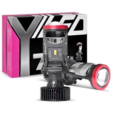 Imagem de Kit Lâmpada Led Carro Moto Faróis Com Dissipador De Calor Iluminação De Alto Desempenho 6000k Alta Potência 45w