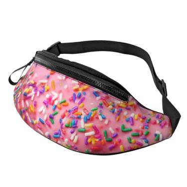 Imagem de Pochete bolsa de cintura ajustável para homens, mulheres, viagens, caminhadas, ciclismo, corrida, Rosquinha, One Size