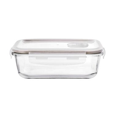 Imagem de Pote Hermético Retangular Em Vidro 370ml 56x153x11cm