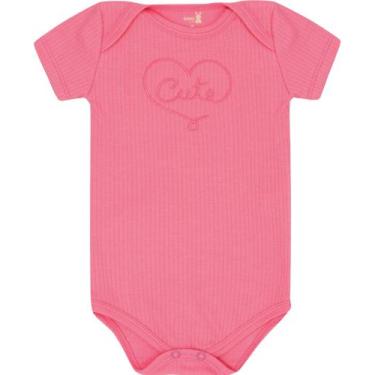 Imagem de Body manga curta bebe 13480 kiko e kika - Kiko baby, Rosa barbie, M