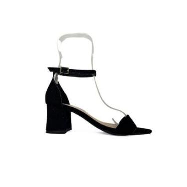 Imagem de Sandália Salto Bloco Confortavel Zebra e Onça 122-Feminino