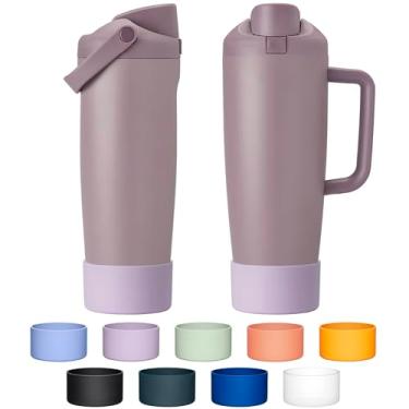 Imagem de Diumepo Bota de silicone para copos Owala de 850 g e 1,134 g FreeSip Sway Tumblers (névoa de lavanda)