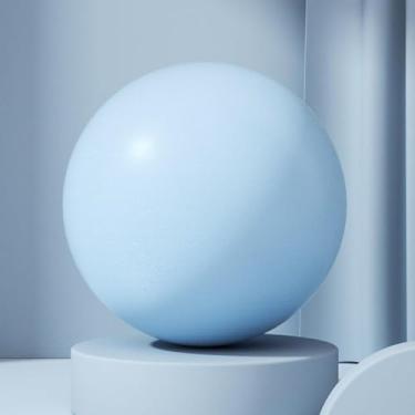 Imagem de Bola de ioga macia para ginástica doméstica: inclui traqueia de sopro, ideal para ioga, pilates, treinamento básico, exercícios de equilíbrio e estabilidade.