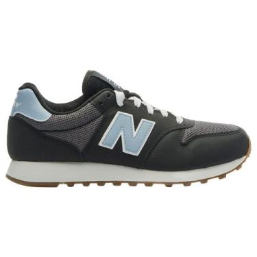 Imagem de Tênis New Balance 500 V2 Feminino Original, 39, Preto, Azul, Feminino