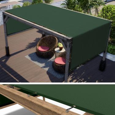 Imagem de ColourTree Cobertura de substituição de toldo de pérgola verde de 2,5 x 43 m UPF50, tecido de grau comercial 260 GSM para pátio externo, jardim, deck, quintal (fazemos tamanho personalizado)