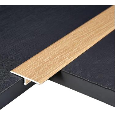 Imagem de Tiras De Transição De Alumínio De 2 Cm De Largura, Barra De Transição De Moldagem Em T Para Pisos De Madeira E Ladrilhos De Madeira, Ladrilhos De Carpete Laminado De Madeira, E, Length 90cm/35in