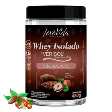 Imagem de Whey Isolado Sem Lactose Com Colageno Verisol Sabor Cacau Com Avelã 480g