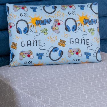 Imagem de Jogo De Cama Lençol Bouti Infantil Kids Solteiro 02 Peças - Game