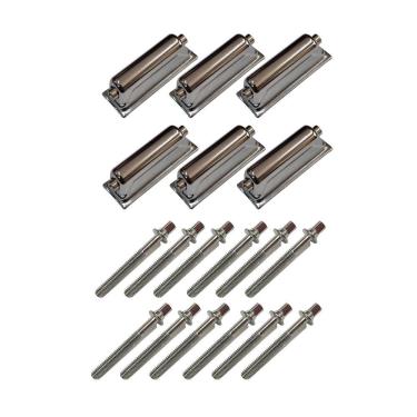 Imagem de Canoas Caixa Bateria Cromada 2 Afinações 18.3 + 12 Parafusos