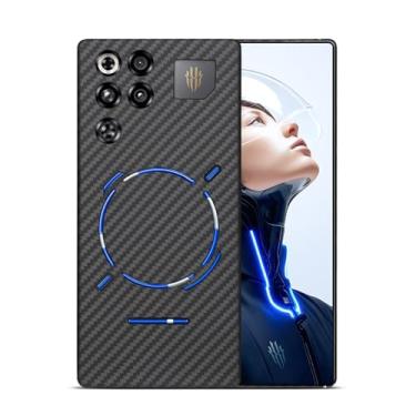 Imagem de GIMENOHIG Capa ultrafina e leve de fibra de carbono aramida para RedMagic 11 Pro (RedMagic 11 Pro) preta