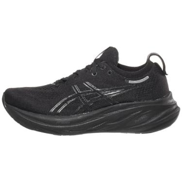 Imagem de ASICS Tênis de corrida feminino Gel-Nimbus 26, Preto/preto, 10