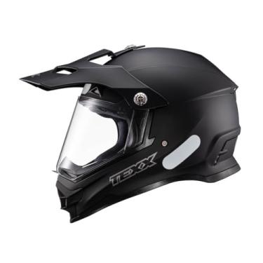 Imagem de Kit Kit Capacete Texx Cross Carcara Preto + Luvas New Strike V2 Preto 56/5Xl