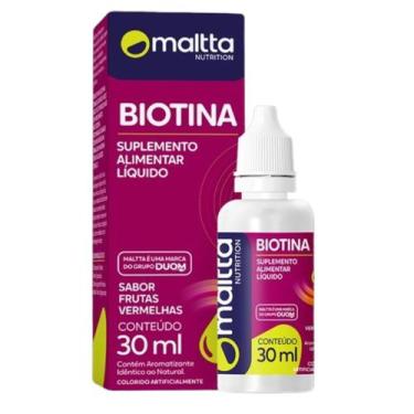 Imagem de Biotina em Gotas 30ml Sabor Frutas Vermelhas Maltta - Duom
