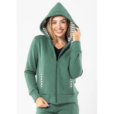 Imagem de Casaco Pau a Pique Moletom com Capuz Verde