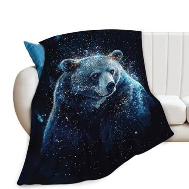 Imagem de Cobertor de urso, cobertor de ursos, presentes de urso, cobertores de animais, pelúcia de flanela de lã para mulheres, professoras, meninas, amantes, adultos, roupa de cama macia para sofá, escritório