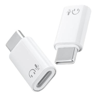 Imagem de 2pcs Adaptador Áudio USB C Macho para Fêmea Lightning Fones Ouvido, Tipo C Macho para Lightning Fêmea Conversor Fone Dongle Compatível com iPhone 15/16 Série MacBook iPad Pro/Air/Mini & Mais