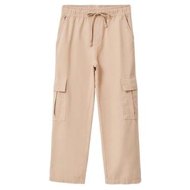 Imagem de Calça Hering Infantil Bege Cargo Em Sarja-Masculino