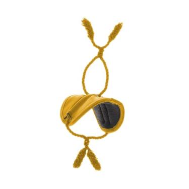 Imagem de shamjina Protetores de guirlanda de Natal reutilizáveis ​​com acolchoamento para pendurar coroas e guirlandas, evitam arranhões em escadas, Amarelo