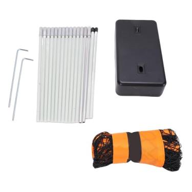 Imagem de Generic Rede de Badminton Portátil, Suporte Estável de Rede de Badminton Leve Prático para Piquenique de Quintal de Praia (Laranja)