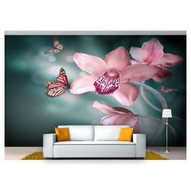 Imagem de Papel De Parede Floral Flores Textura Sala 3D 3M² Xfl219 - Você Decora