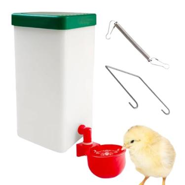 Imagem de Alimentador automático de água para pássaros | Dispensador automático de água para hamster de 1000 ml | Acessórios de gaiola de bebedouro de grande capacidade para coelhos da Guiné ao ar livre