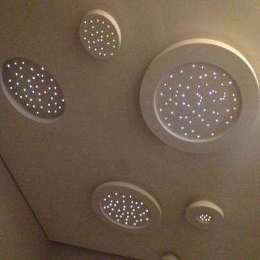 Imagem de Noite Estrelada Kit 100 Fibra Ótica Estrelado Efeito Branco - Noite Es