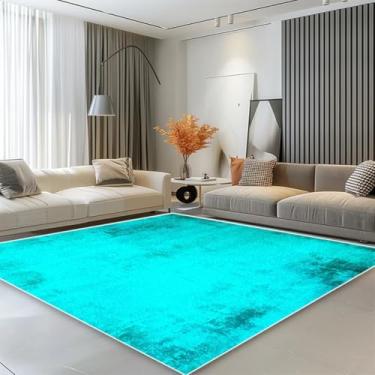 Imagem de Tapete minimalista moderno para sala de estar, branco puro, decoração para casa, tapete grande para quarto, cabeceira, fácil de limpar (120x160cm 47x63in/Sem fiapos-1)